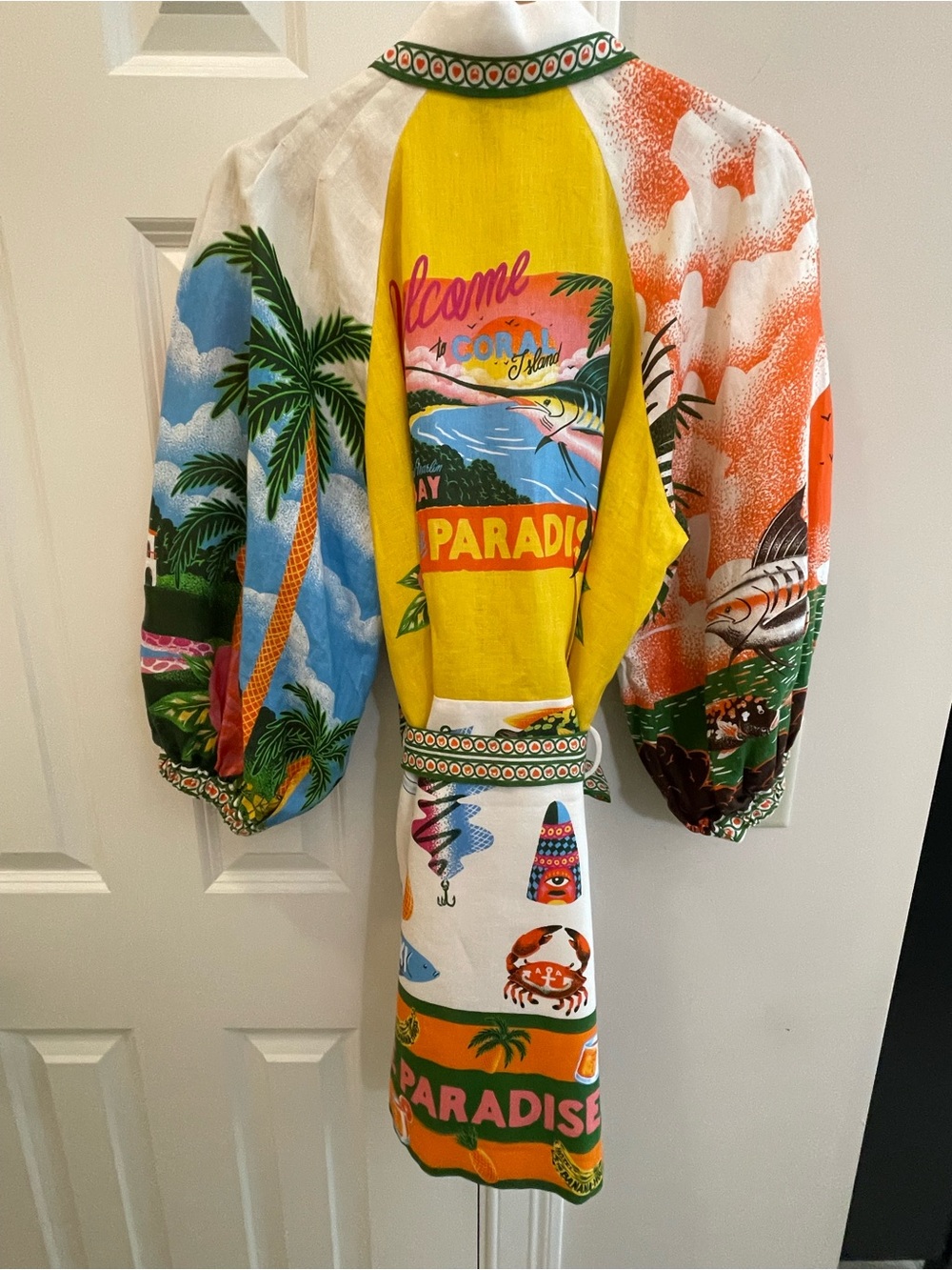 Alemais Paradiso Tropical Print Mini Dress - AU 12/ US 8 - Picture 6 of 11